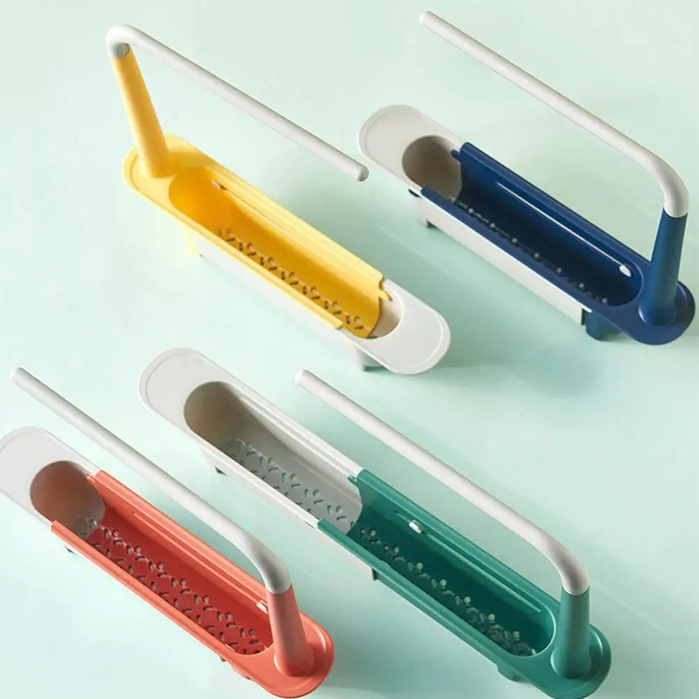 Adjustable Sink Drain Rack Telescopic Shelf Kitchen Brush Basket Towel Sinks Home Portable Bowl Tool Storage Orga B3Y4 | Дом и сад
