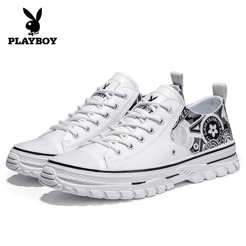 

PLAYBOY New Footwear Fashion Men's Casual Shoes Spring & Autumn Male Shoes Men Canvas Shoes Men Flats Zapatillas PL821001