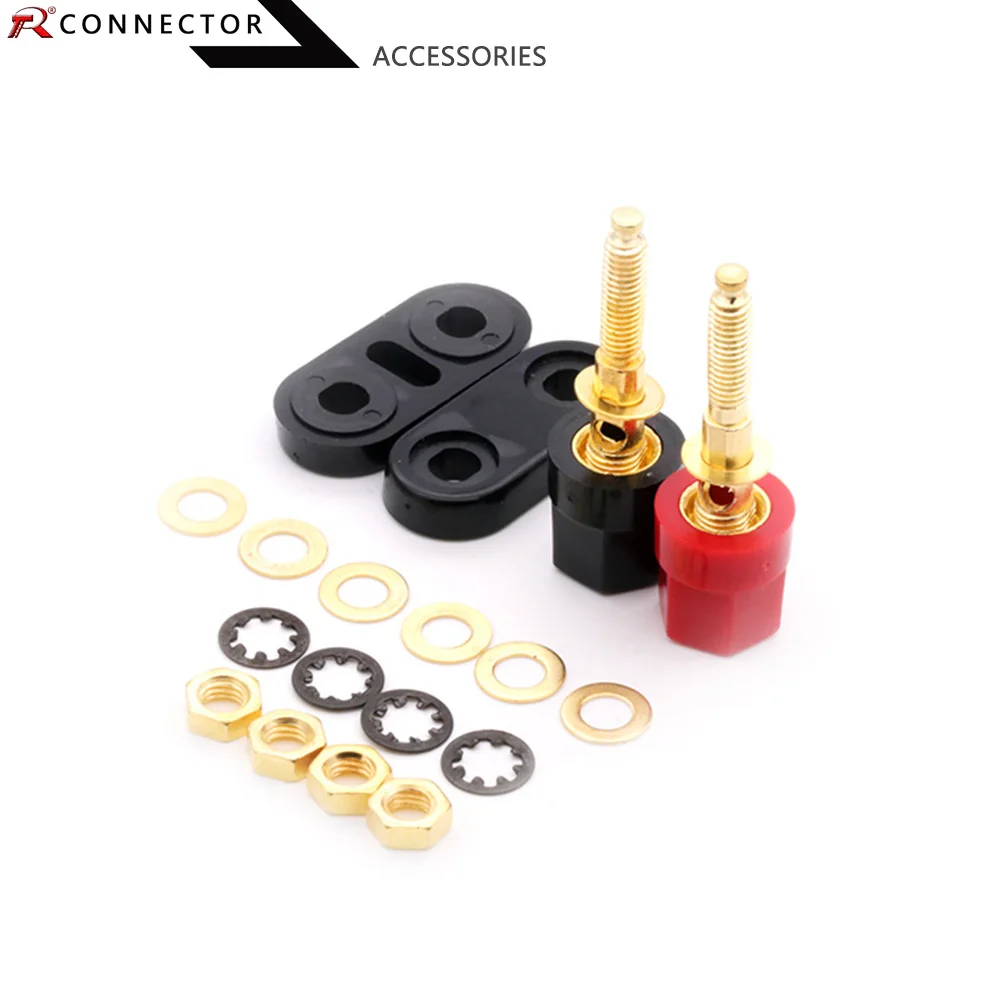 10 шт. лидер продаж высококачественные клеммы для пар красный черный разъем