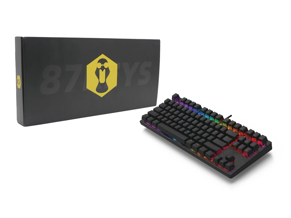 Умная утка xs87 87 Механическая клавиатура 80% TKL Горячая замена переключатель эффект