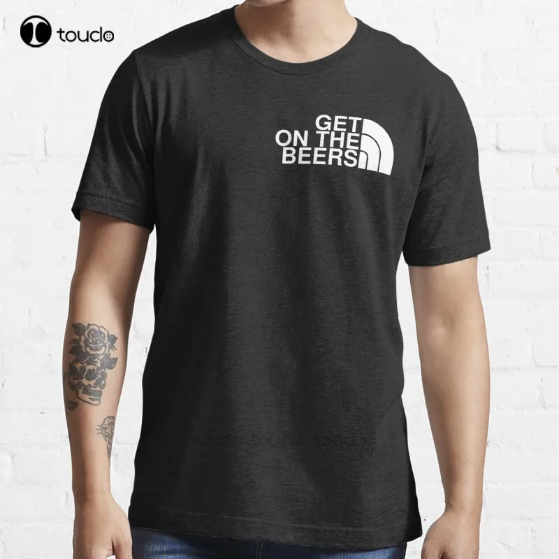 

New Get On The Beers Daniel Andrews Humor T-Shirt Cotton Men Tee Shirt