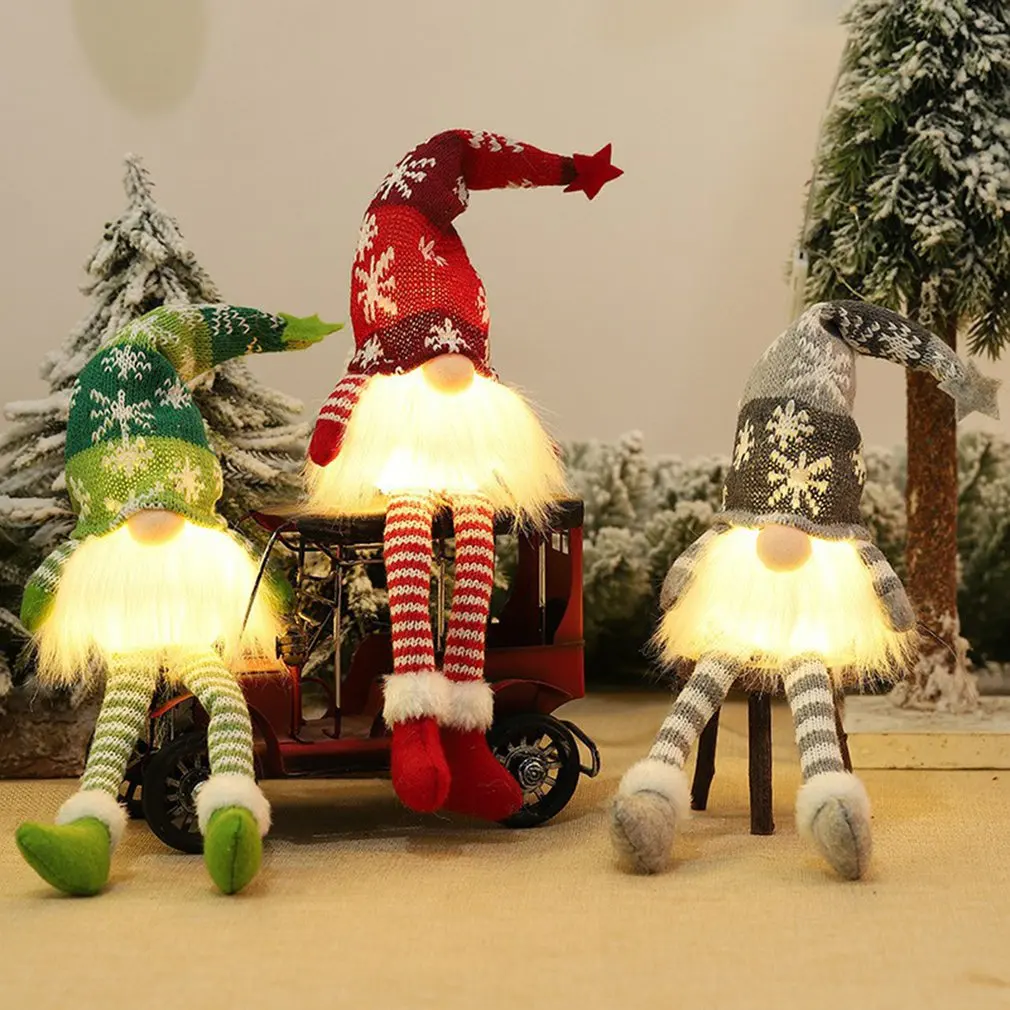 

Кукла с подсветкой для пожилых людей Rudolph кукла карликовая Хэллоуин безликовая кукла карликовый старик парвечерние Рудольфа