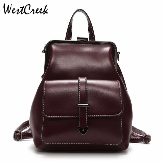 Женский винтажный рюкзак westкрик вместительный мягкий из искусственной кожи