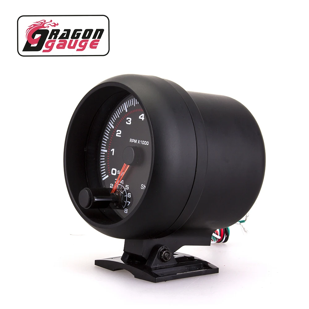 DRAGON Тахометр для автомобиля 95 мм 3 75 дюйма дальность вращения 0 ~ 8000 об/мин
