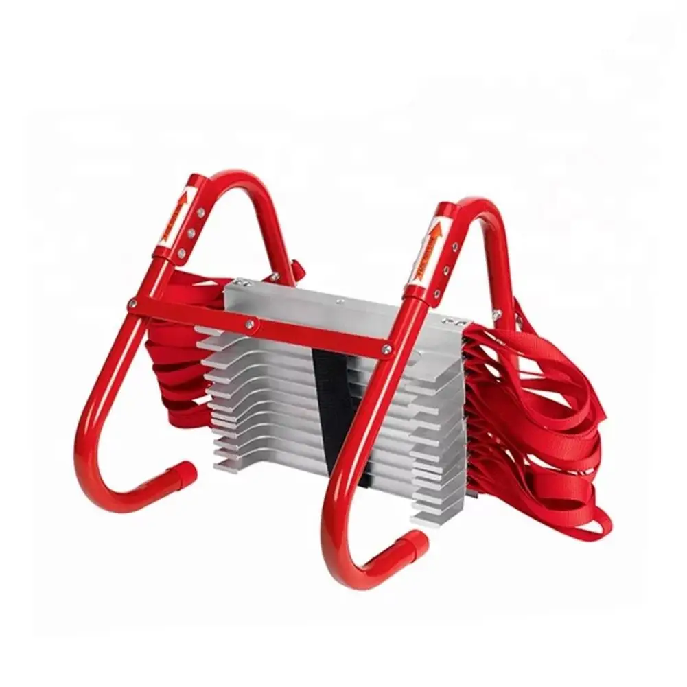 Веревочная лестница противопожарная спасательная крепление