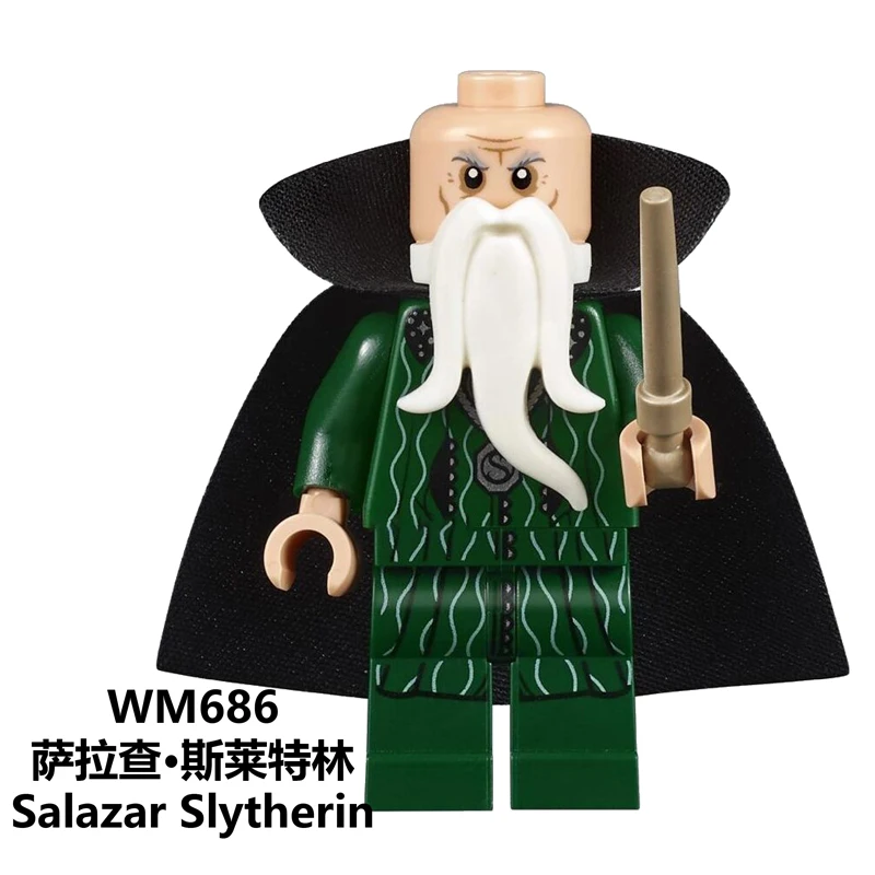 WM686 Harrys potteres Дамблдор Orion Нарцисса Салазар Слизерин Ровена Griffindor Хагрид, строительные блоки, игрушки для малышей в подарок WM679 - Цвет: WM686