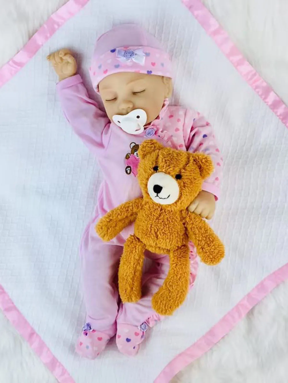bear(yellow brown) Кукла Avani «Анна», мягкие силиконовые виниловые детские куклы, куклы для новорожденных, куклы для детей, реалистичные куклы для девочек - Цвет: bear(yellow brown)