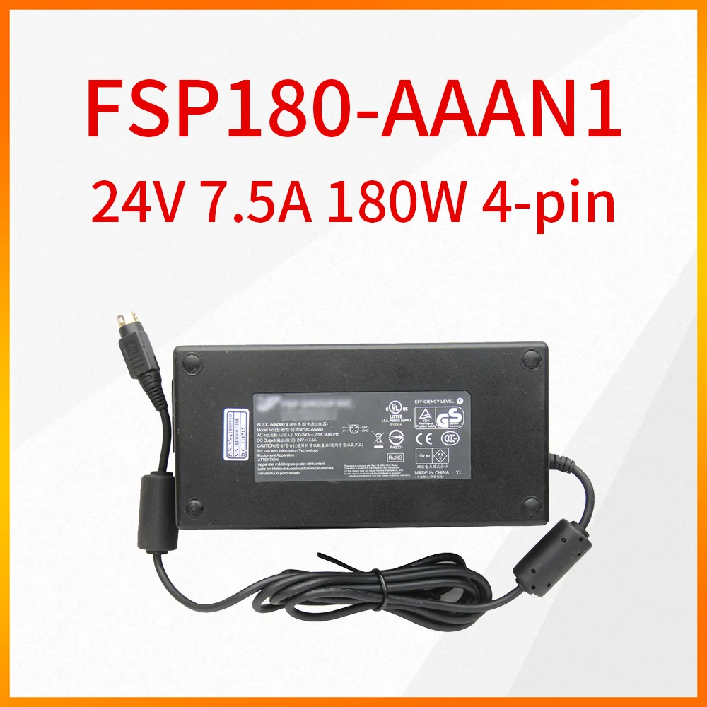 Оригинальный FSP180 AAAN1 24V 7.5A 180W 4PIN Мощность адаптер подходит для промышленного
