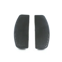 motorcycle black front rubber footboards foot pegs footrests pad rider insert for harley touring electra glide classic flhtc