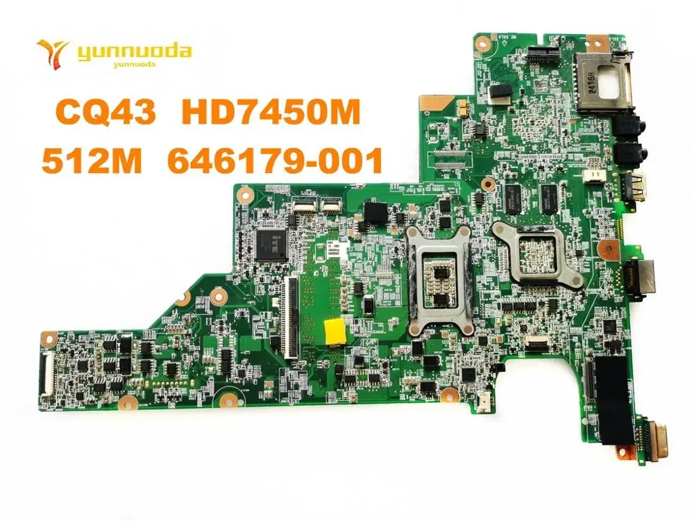 Original for HP CQ43 laptop motherboard HD7450M 512M 646179-001 tested good free shipping | Laptop Motherboard