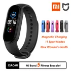 Умные часы Xiaomi Mi Band 5, фитнес-браслет Miband 5, функция удаленной камеры, фитнес-трекер, Смарт-часы 5 Xiaomi Watch 5