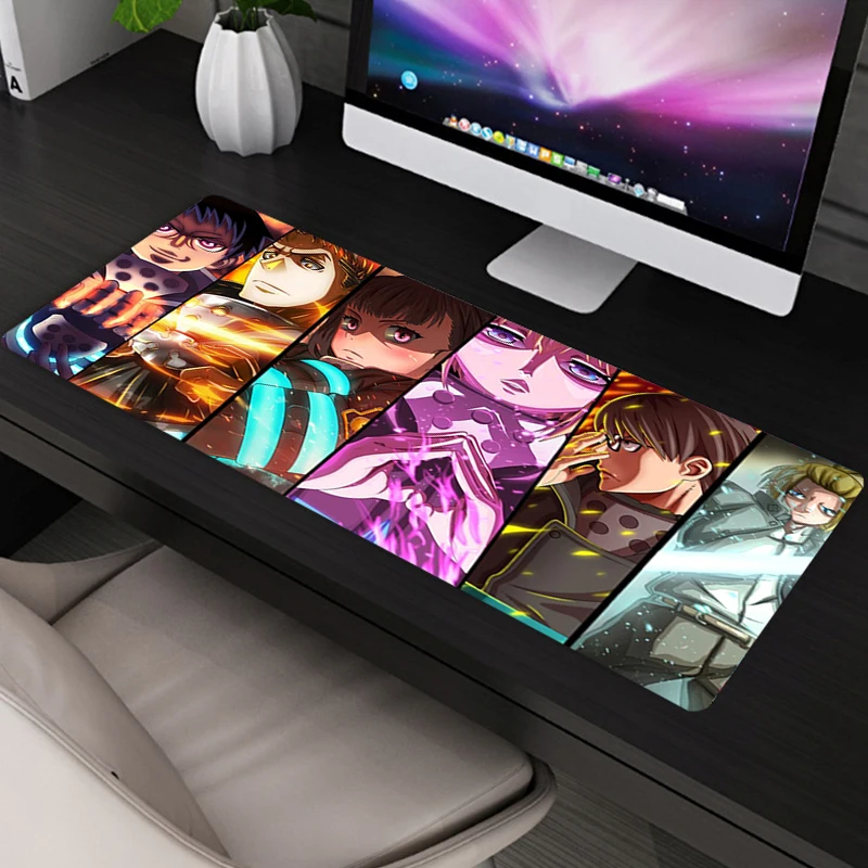 Коврик для мыши с аниме Fire Force игровой коврик ноутбука компьютерный клавиатуры