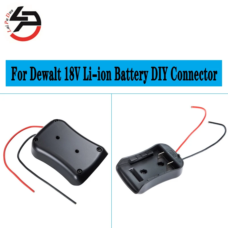 

DIY адаптер 18 в литий-ионный аккумулятор для инструмента Dewalt аккумулятор с кабелем 12AWG
