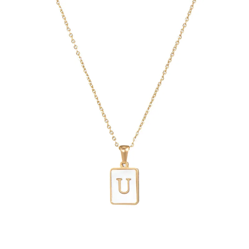 

Женская цепочка из нержавеющей стали с подвеской в виде букв