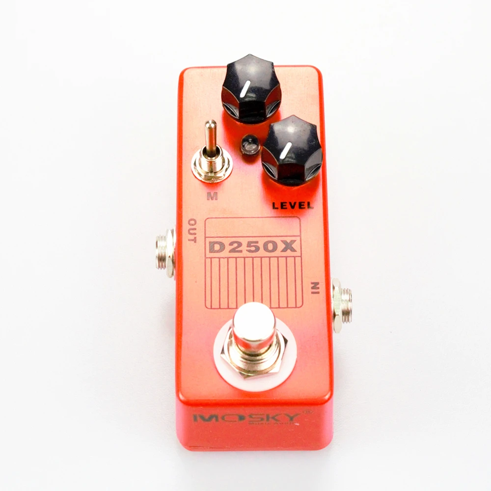 MOSKY D250X аналоговые предусилитель Overdrive Мини гитары педаль эффектов металлический