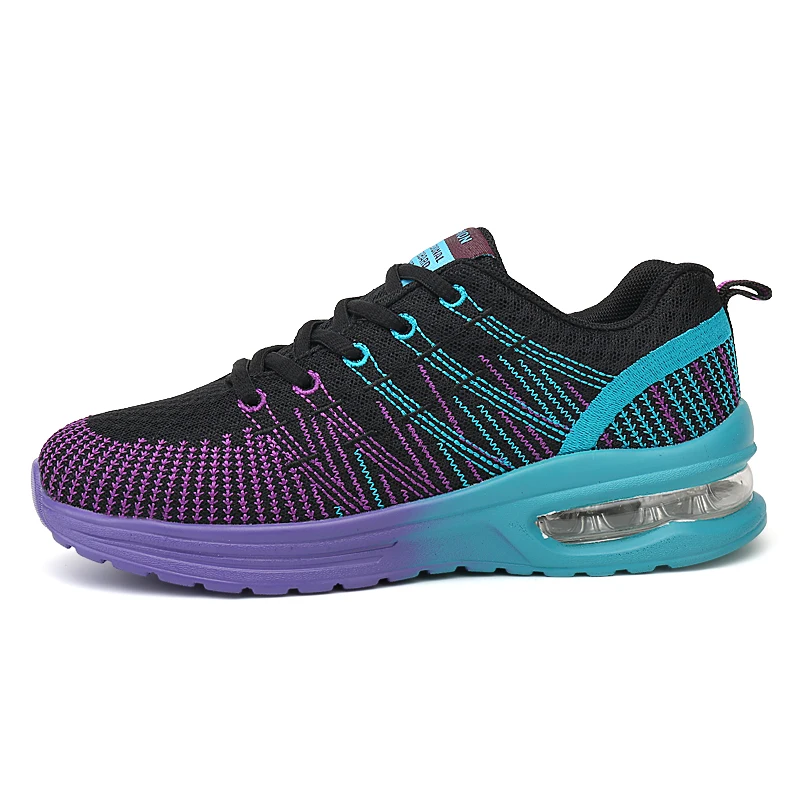 Кроссовки женские спортивные на шнуровке дышащие с воздушной подушкой брендовые