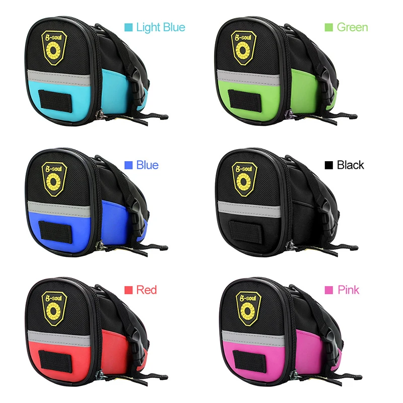 

NOZAKI New Portable Waterproof Bike Saddle Bag Portable Cycling Seat Pouch Bicycle Tail bags Rear Pannier Cycling equipment