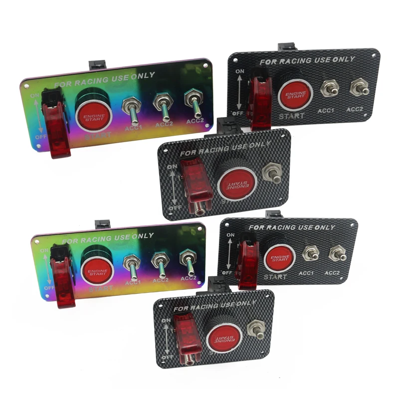 12 В Светодиодная панель переключателя зажигания для гоночного автомобиля кнопка