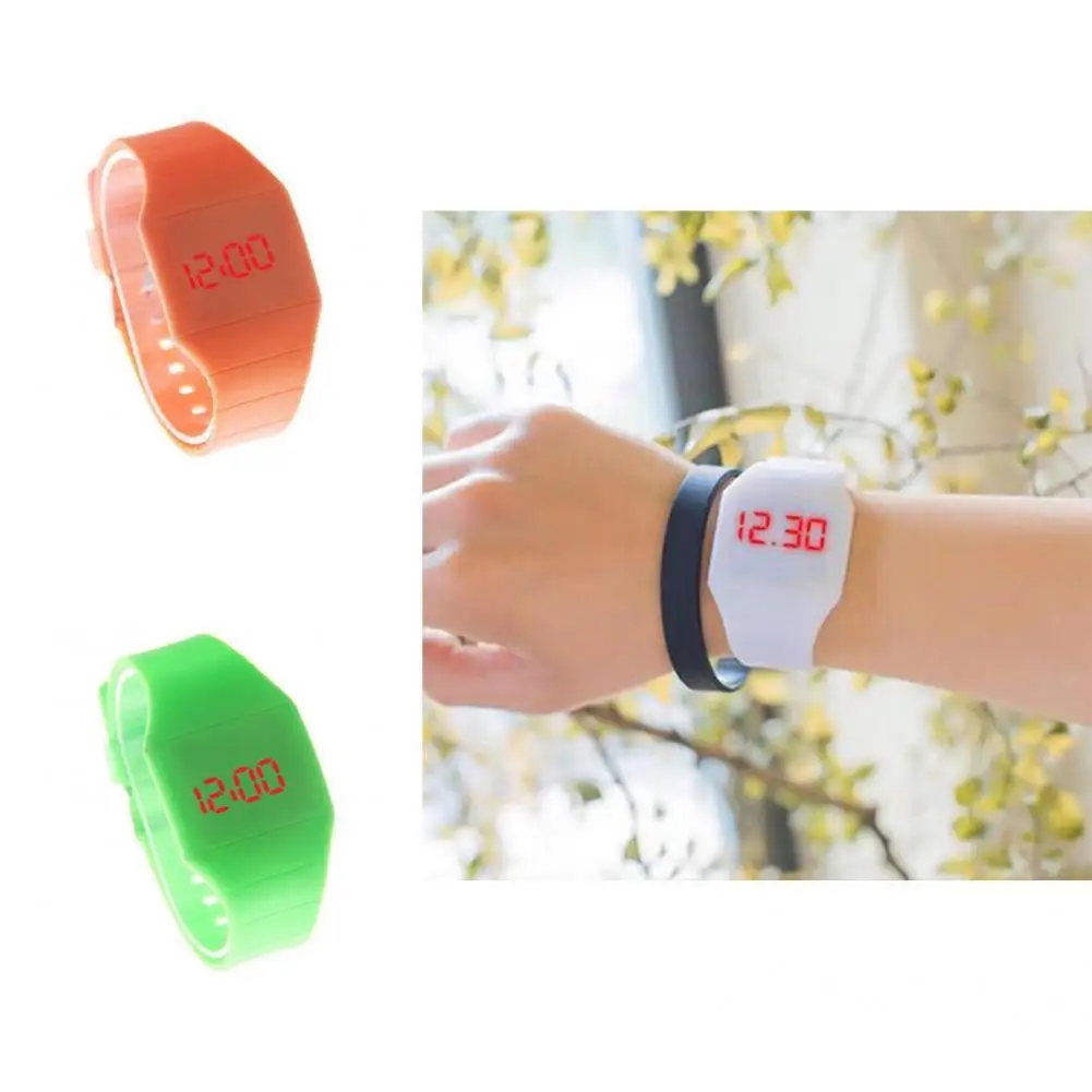

Watch Durable TPU Bright Color Comfy Digital Wristwatch for Gifts Electronic Watch Wristwatch