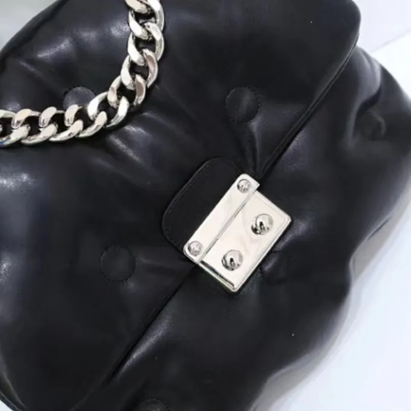 

Pu Leather Mini Space Pad Backpack Solid Color Chain Crossbody Bag Travel Small Shoulders Bag