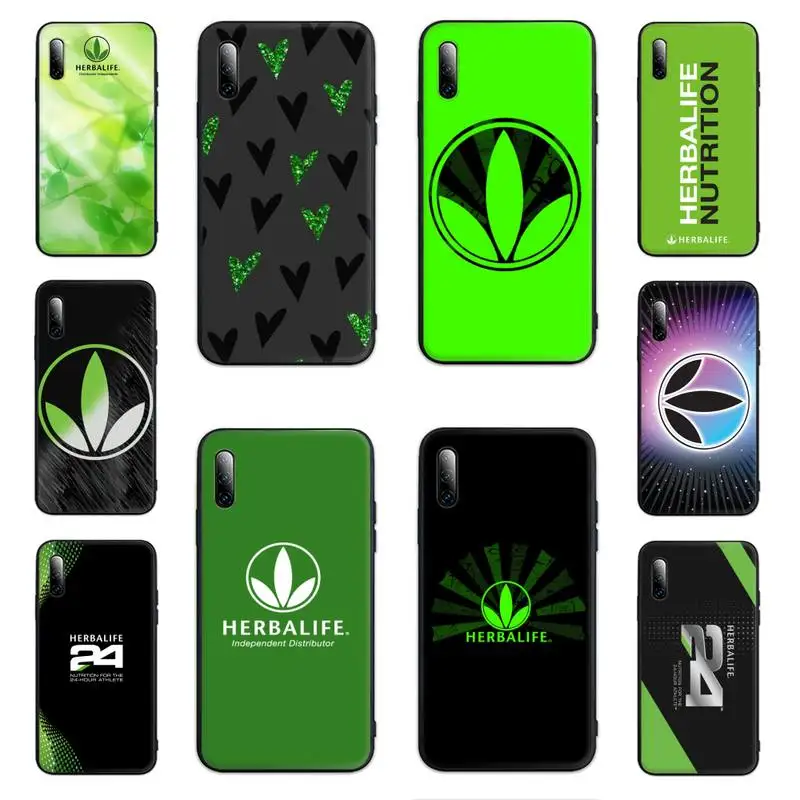 

Black Herbalife Phone Case For Huawei Y5 Y6 Y7 Y8 Y9 Nova 4 5 6 7 Pro Se Soft Back Cover