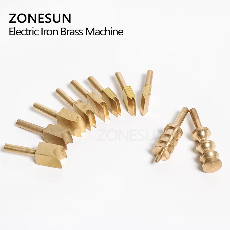 ZONESUN 10 шт. одна линия 1-8 мм кожаный край для уплотнения DIY инструмент латунный