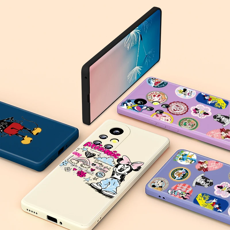 

Cute Mickey Mouse Fashion For Huawei Nova 8 8i 8SE 7SE 7 6SE 7i 6SE 6 5i 5 5T 5Z Pro 4E 4 3i 3 Liquid Silicone Soft Phone Case