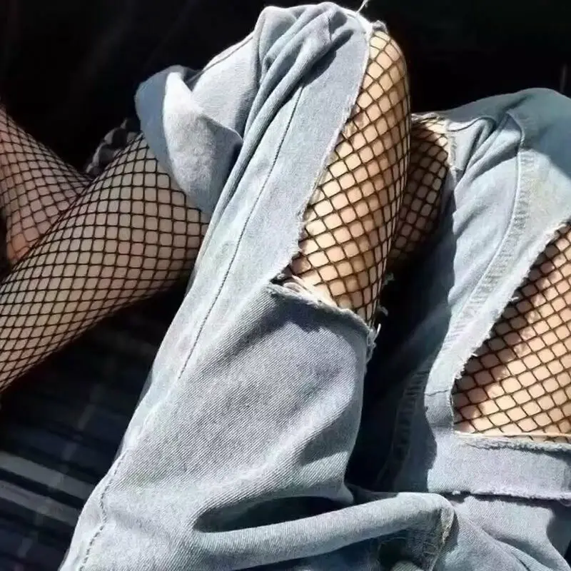 

Women's Hollow Net Body Stockings Sexy Pantyhose Black White Red Women's Tights Fishing Net Nightclub Party Women Underwear