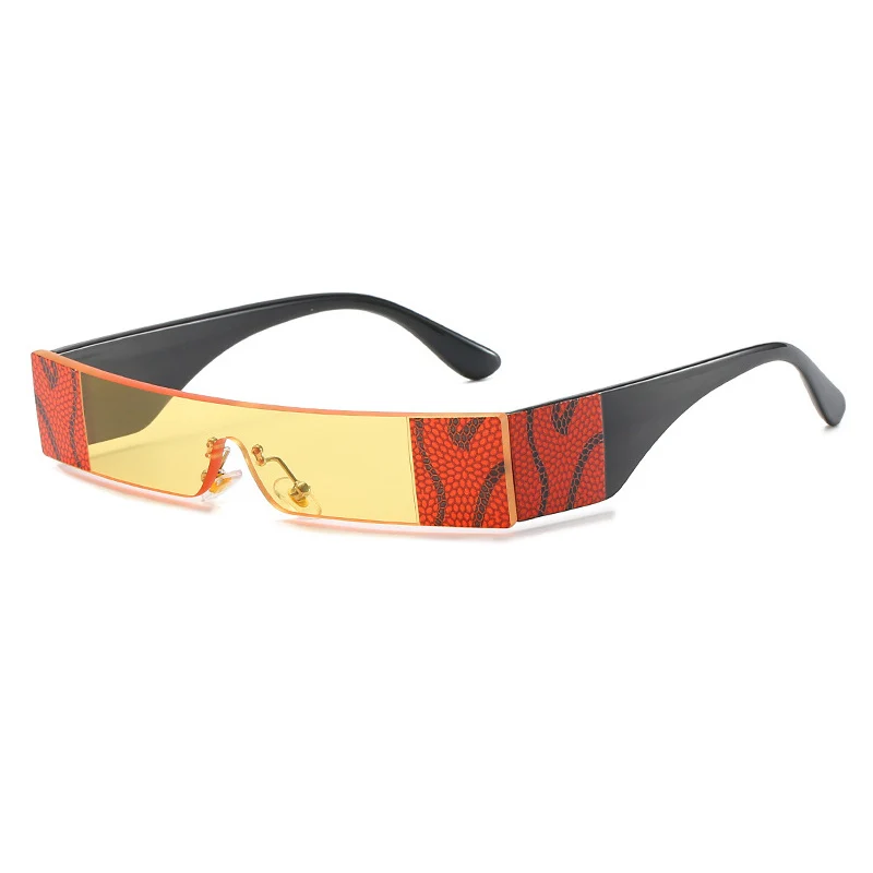 New Rectangle Sunglasses Women Sexy Small One Piece Sun Glasses Men Fashion Flat Top Red Pink Clear Gafas Shade UV400 C17 | Аксессуары