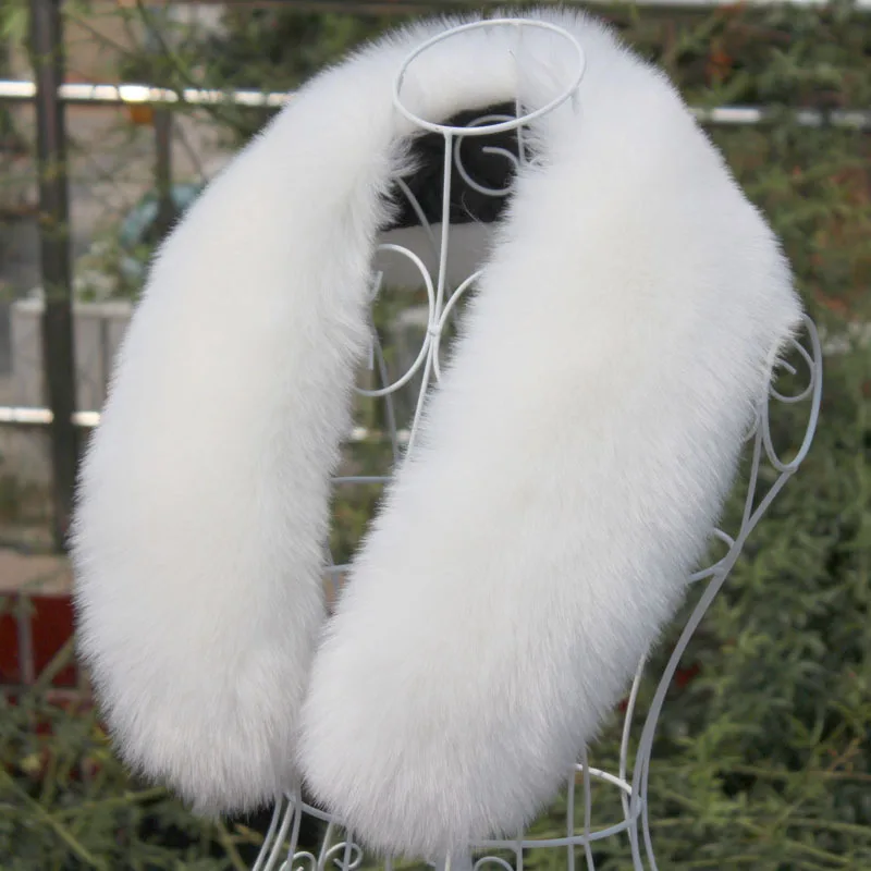 Воротник из искусственного лисьего меха 100% высококачественные шарфы для женщин
