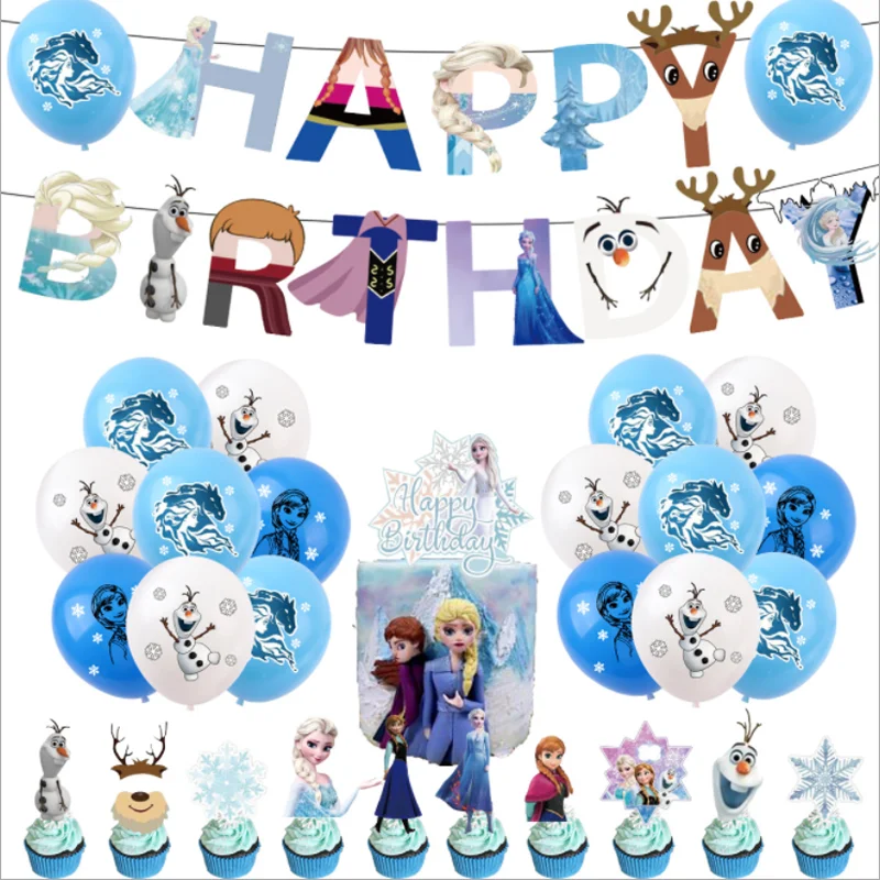 Надпись &quotХолодное сердце&quot набор баннеров для воздушных шаров декор детского