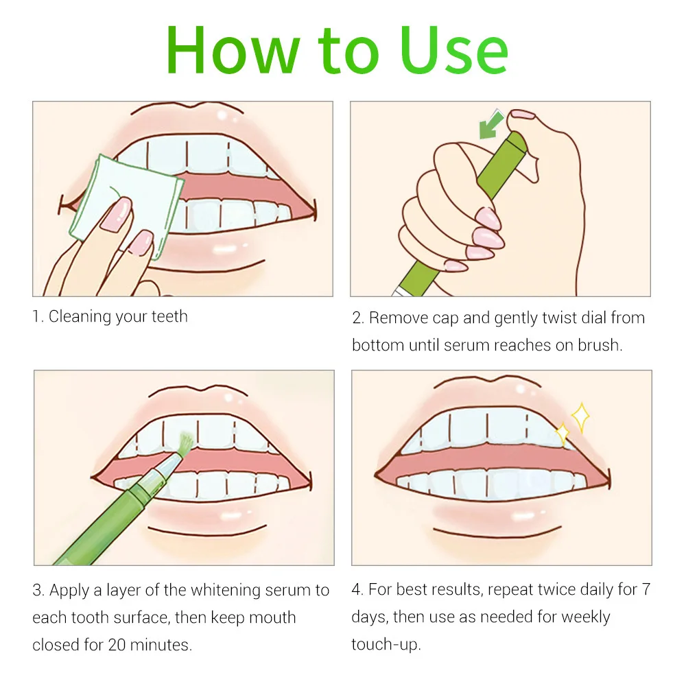 LANBENA ручка для зубов с извесом 3 мл зубная щетка чистящие зубные пятна chean яркий