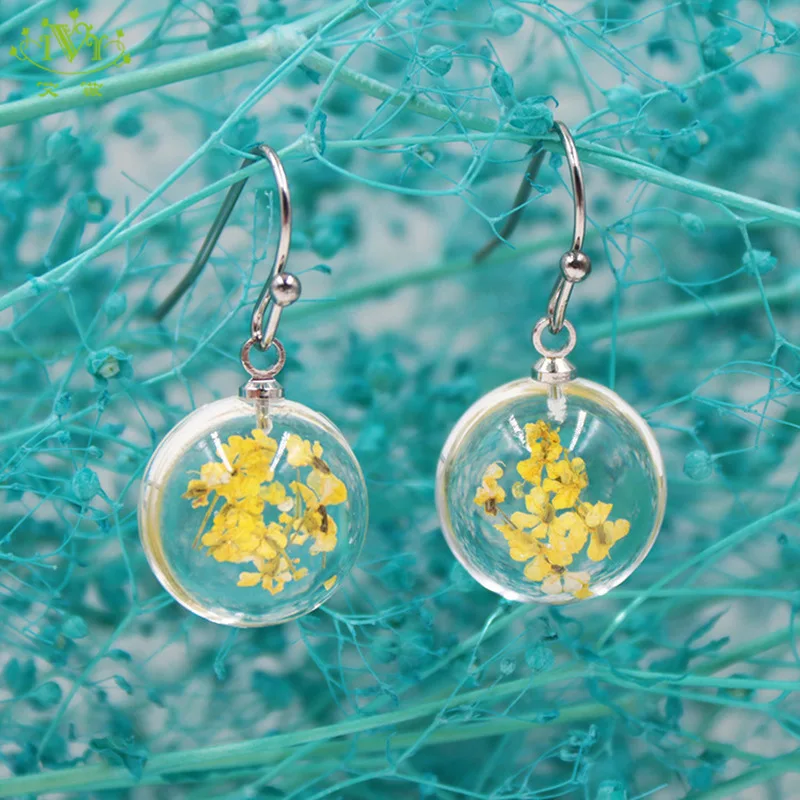 5 пар женские серьги в виде растений|Серьги-подвески| |