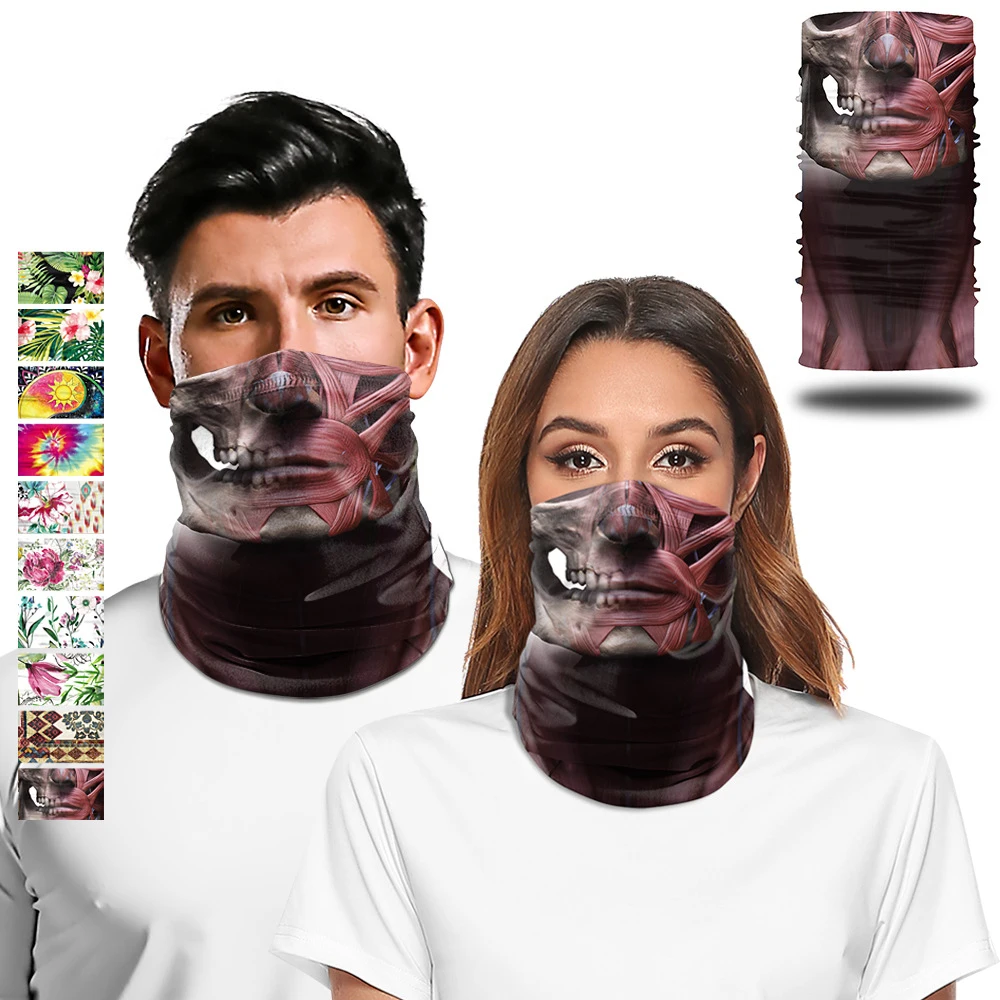 Outdoor Sport Neck Tube Bandana Sun Protection Magic Scarf Cycling Fishing Headband Women Men Windproof Dust-proof Face Mask skull magic facemask tactical scarf mask men women neck gaiter outdoor sport cycling hiking bandana headband 3d face cover