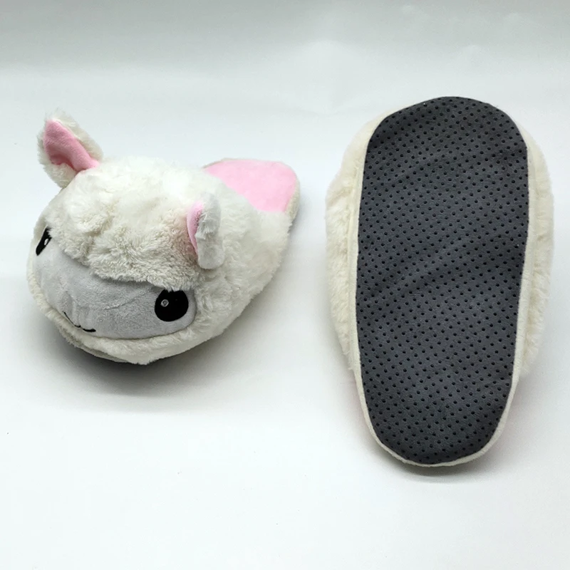Cute Animal White Cat Indoor Warm Custom Fur Slippers Custom Slippers Home House Slipper Children Men Women Winter