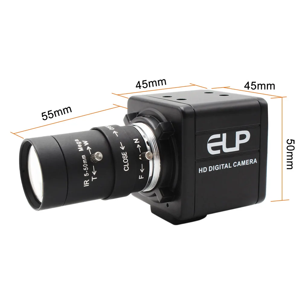 Usb веб камера ELP 4K CS 5 50 мм/2 8 12 мм с вариофокальным объективом зум usb для системы windows