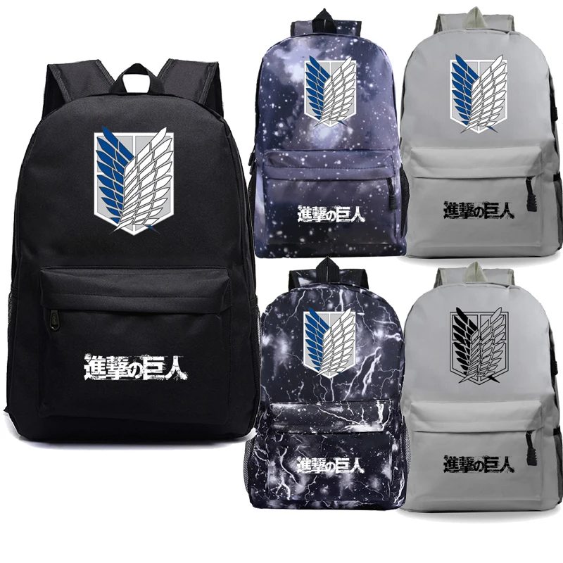 Рюкзак Attack on Titan школьные сумки для студентов новый рюкзак с рисунком красивый