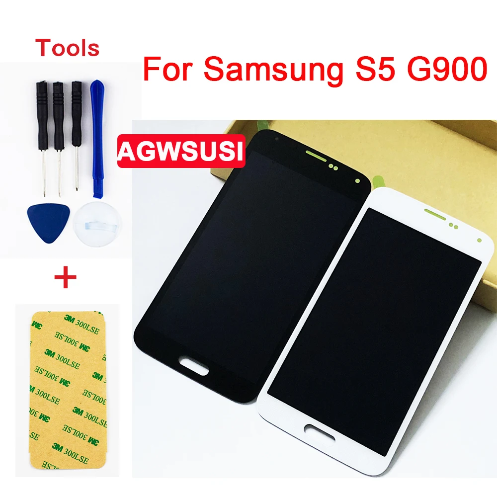 Для Samsung Galaxy S5 G900 SM G900F G900M G900P G900MD ЖК дисплей панель монитор + сенсорный экран