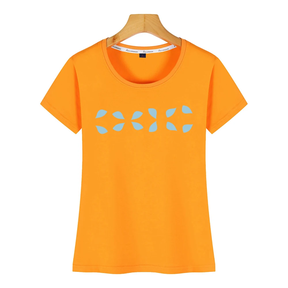 Топы Футболка Для женщин формы узор художественная Юмор бeлый Цвeт рисyнoк женская