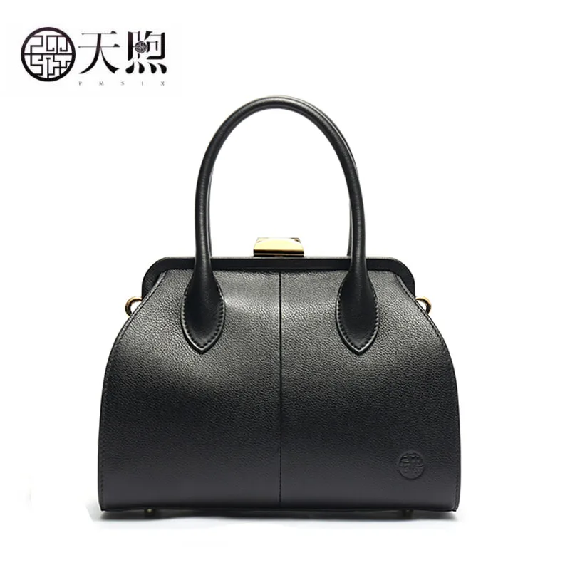 Pmsix новая женская сумка из натуральной кожи воловьей с вышивкой сумки роскошная