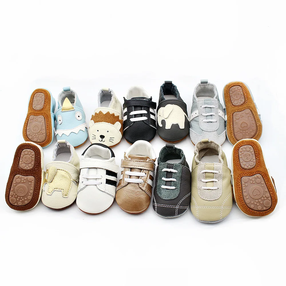 Baby Leather Casual Crib Shoes For First Steps For Toddlers Girl Boys Newborn Infant Educational Walkers kids Children Sneakers