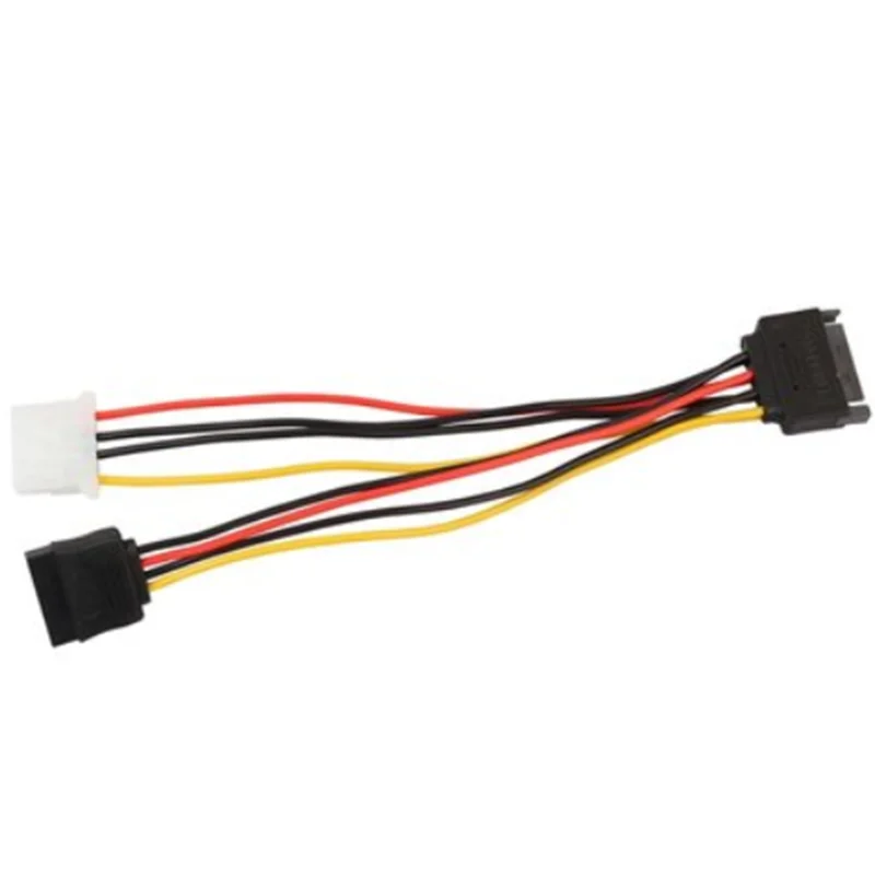 High-Quality SATA 15pin Power Supply to and IDE 4pin Splitter Cables for Motherboards Hard Drives | Компьютеры и офис