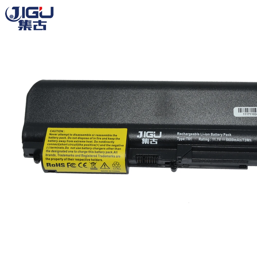 Аккумулятор JIGU для ноутбука 6600 мАч 9 ячеек Thinkpad R400 R61 R61i T400 T61 T61p T61u 41U3198 443R2499 ASM 42T533