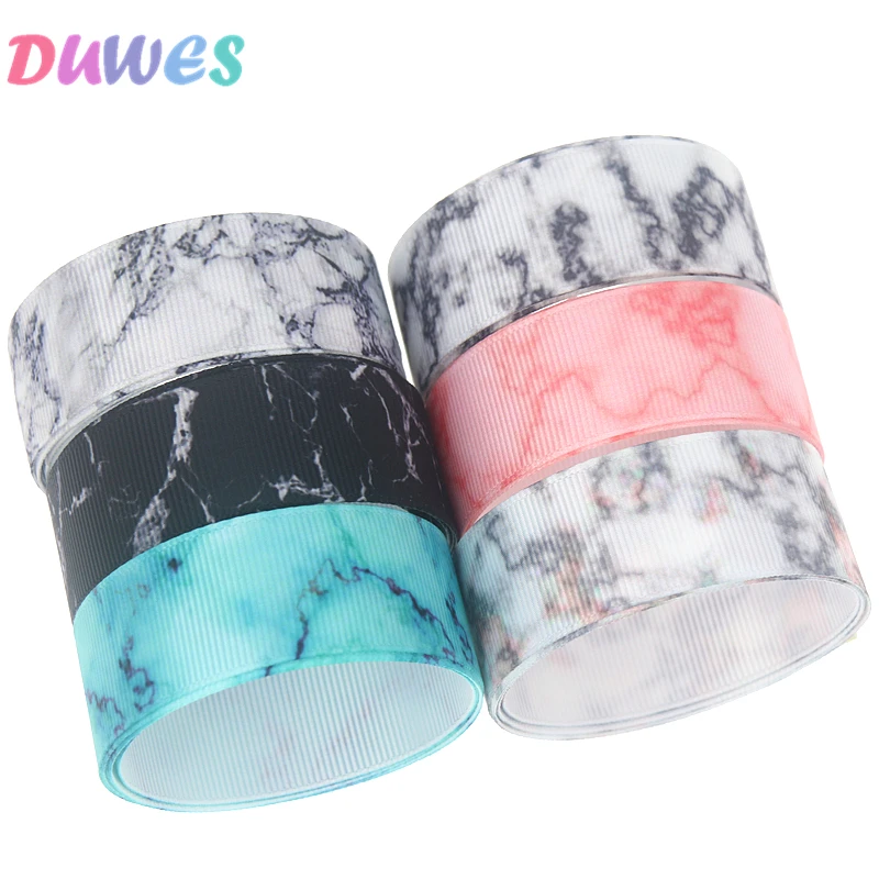 DUWES 50 ярдов мраморный принт крупнозернистый женский головной убор украшение