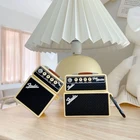 Чехол-накладка для AirPods 2, 1 Pro, силиконовый, квадратный, в стиле ретро, для беспроводных Bluetooth-наушников