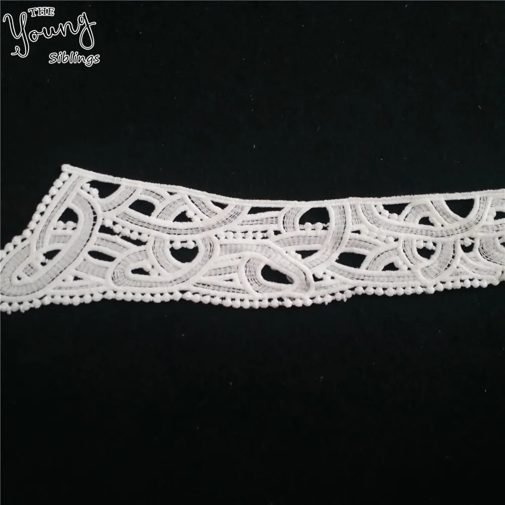 Новинка белый вырез цветочный кружевной воротник вышитая аппликация сделай сам |