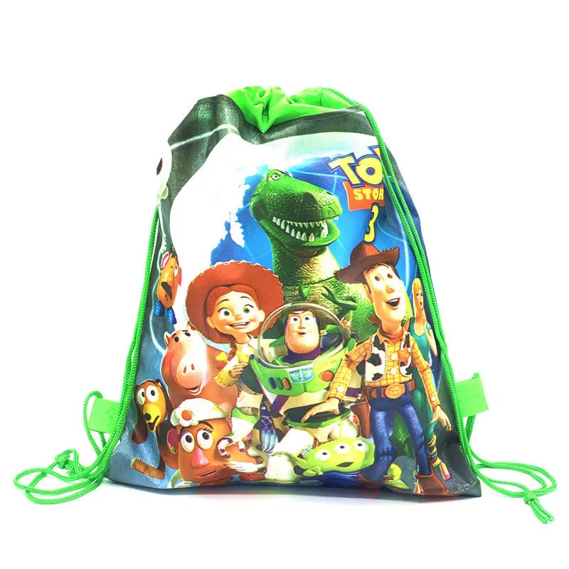 Toy-Story-BagB Игрушка "Дисней" История 4 Тема Drawstring Сумка детская дорожная сумка для хранения нетканый мультфильм школьные рюкзаки для детского праздника в честь Дня Рождения сумка - Цвет: Toy-Story-BagB