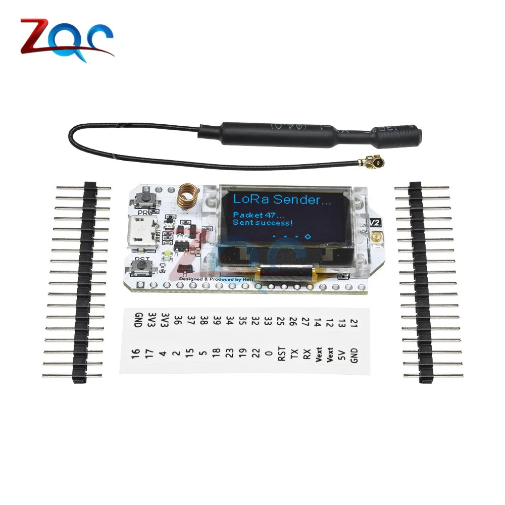 868 МГц 915 SX1276 ESP32 LoRa 0 96 дюйма синий OLED дисплей Bluetooth WiFi комплект модуль IOT макетная