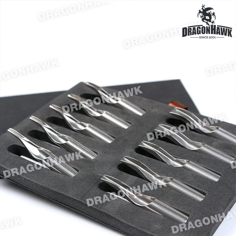 Newest 10 Pcs Different Sizes Lot Stainless Steel Tips Tattoo Nozzle Set Kit | Красота и здоровье