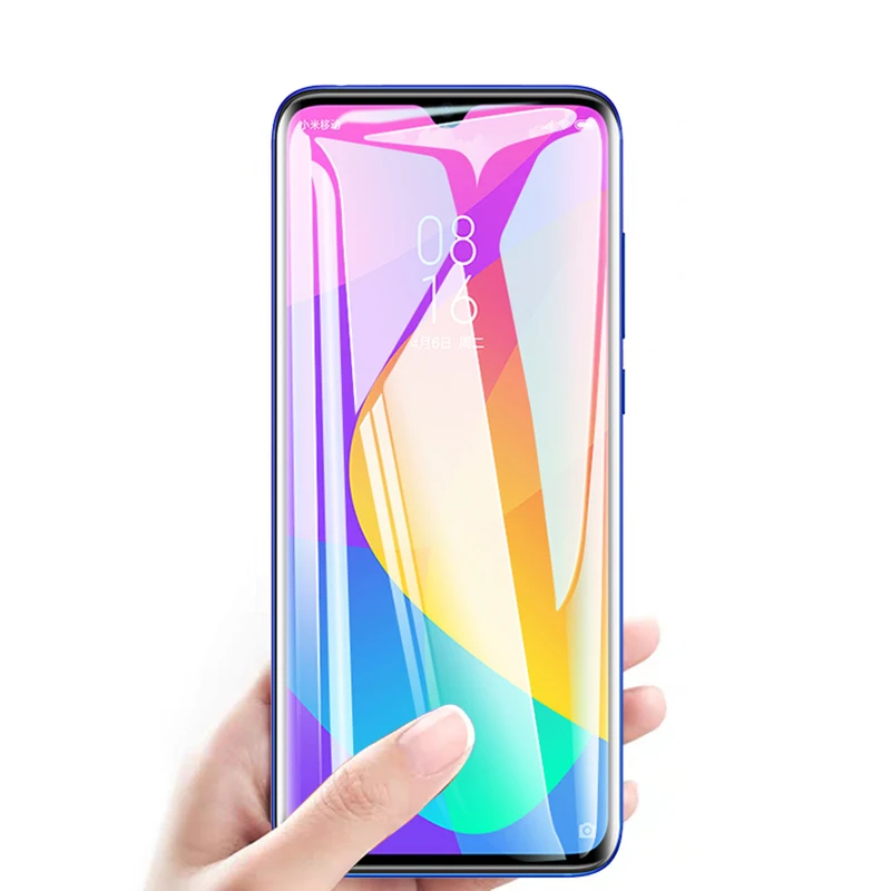 Пленка из закаленного стекла с полным покрытием от УФ излучения для Xiaomi mi CC9 Pro note